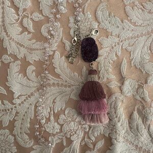 Park Lane Purple and Pink Tassel Necklace